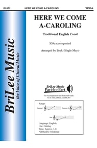 Here We Come A-Caroling SSA choral sheet music cover Thumbnail